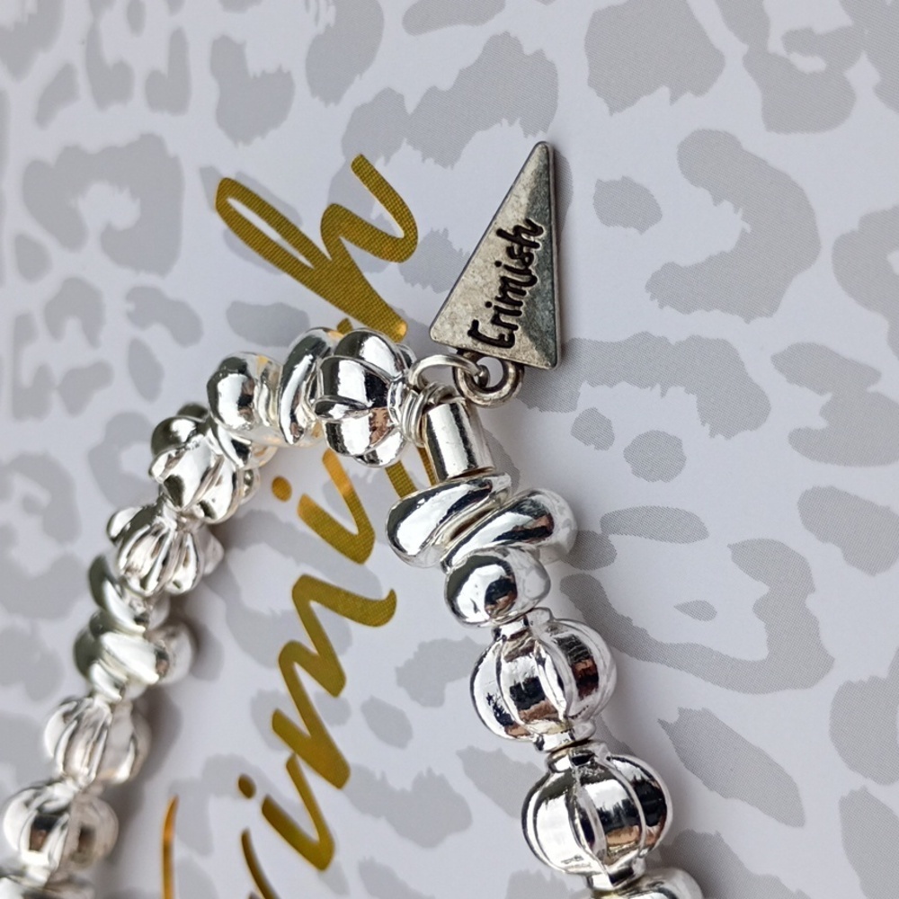 Erimish Silver Black Charm Bracelet - Picture 2 of 7